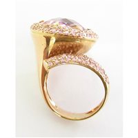 Ringe Damiata Gioielli Dame in Rosègold Quarzo idrotermale 3244/102-D199 - 3244/102-D199
